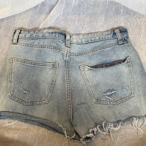 Wild Fable Light Blue Distressed Jean Shorts - Picture 3 of 4